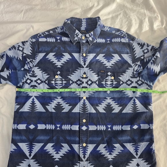 Polo by Ralph Lauren Southwestern Aztec Long Sleeve Button Down Shirt. XL - Picture 7 of 8